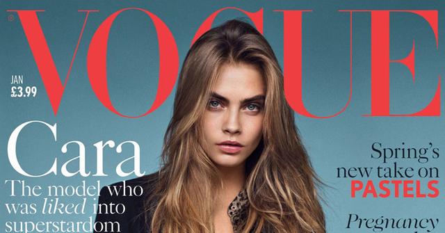 Stunning Cara Delevingne Covers Vogue For Second Time In 2013