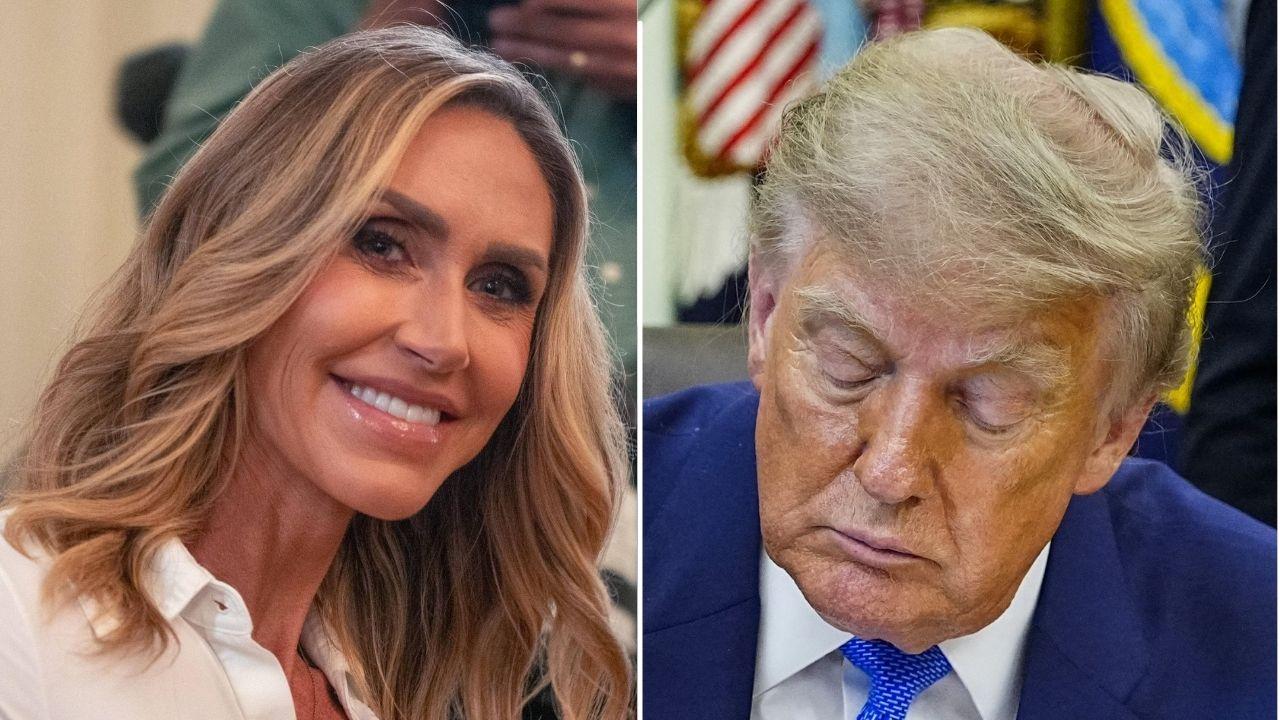 picture of lara trump and donald trump