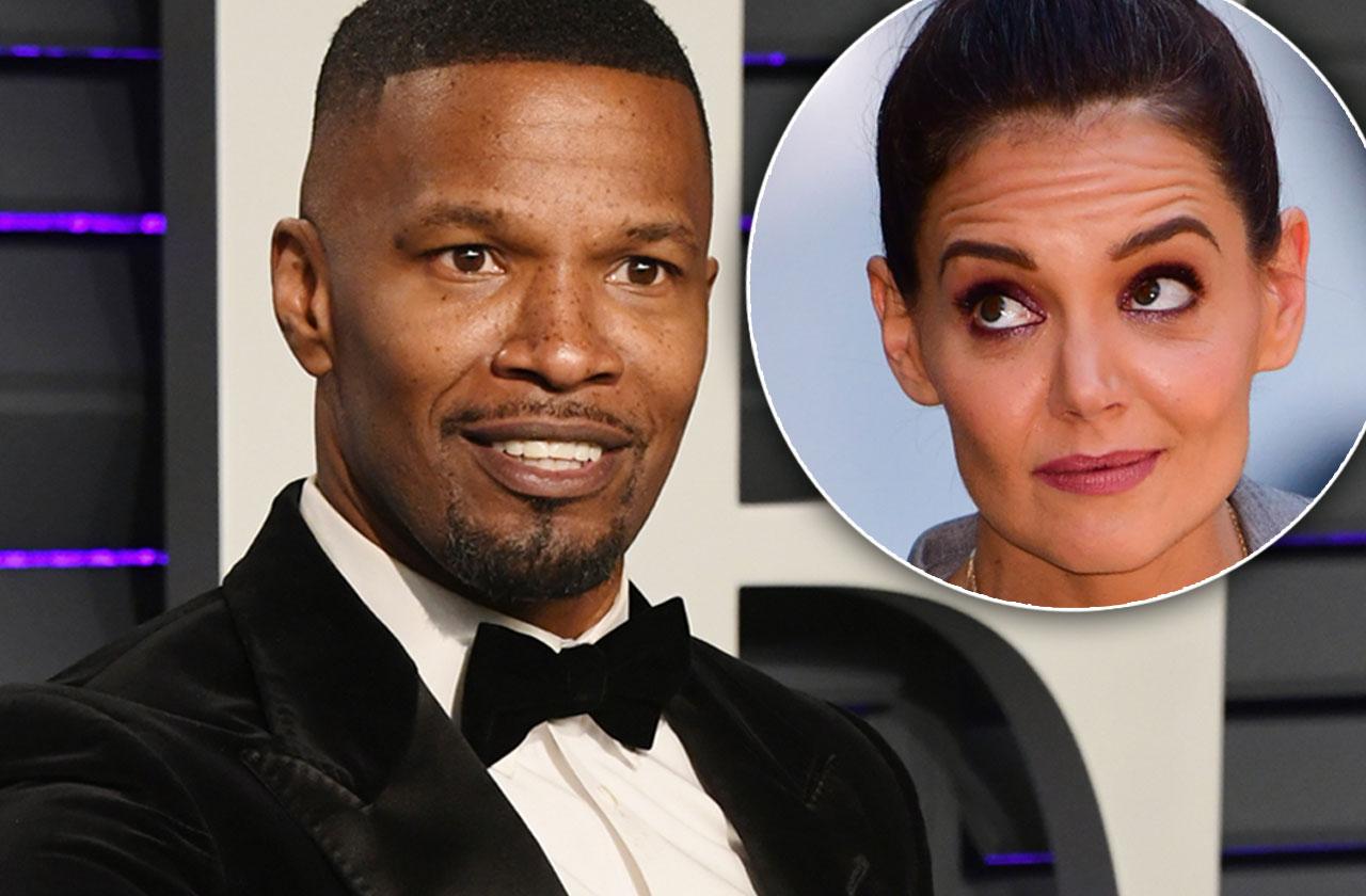 Katie Holmes goes braless after Jamie Foxx romance reveal.