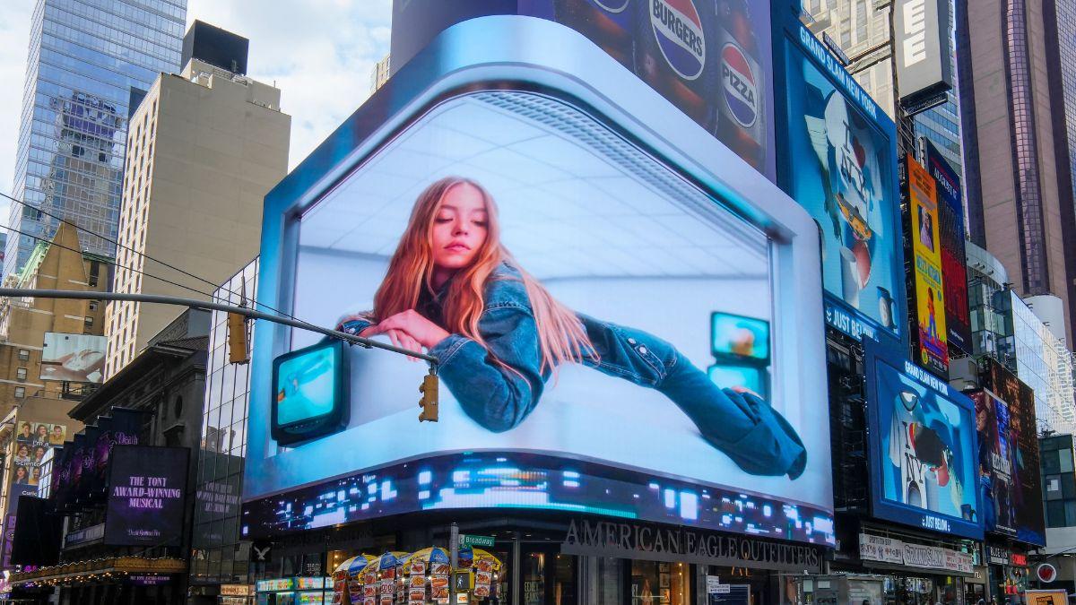 Photo of Sydney Sweeney's American Eagle ad