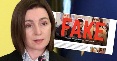Photo of President Mair Sandu, Fake Website