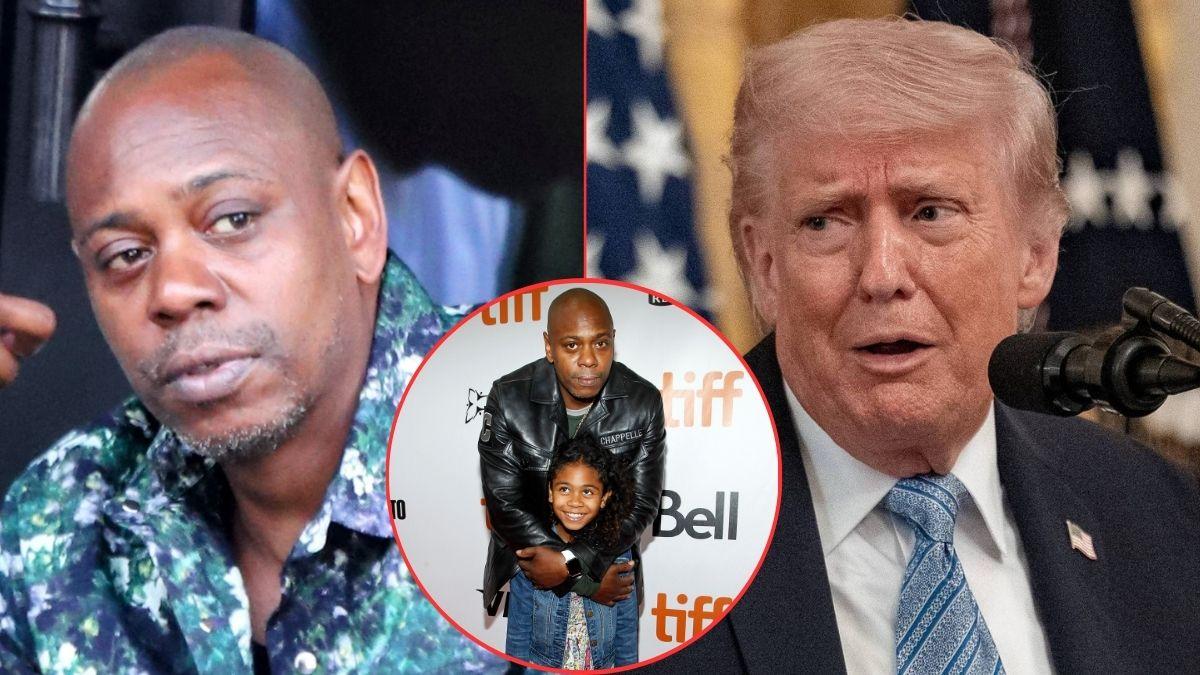 Photo of Dave Chappelle and Donald Trump