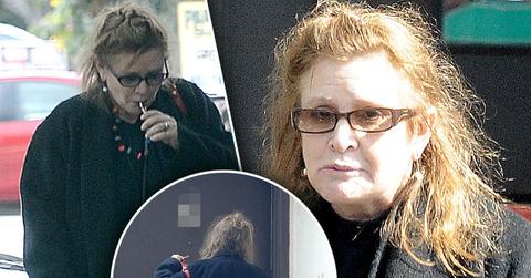 carrie fisher dead heart attack smoking los angeles