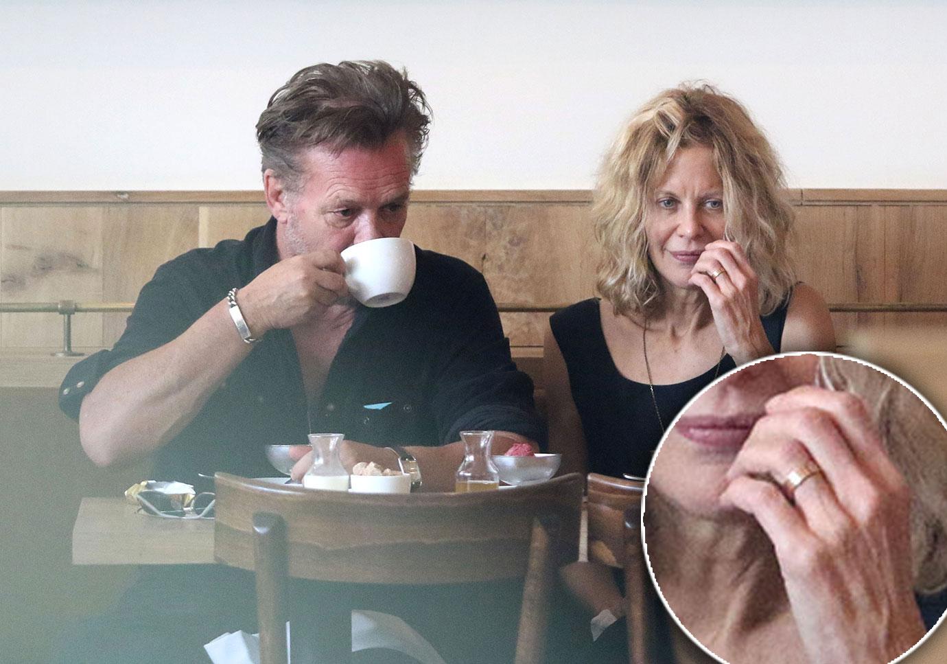 //meg ryan engaged ring John mellencamp