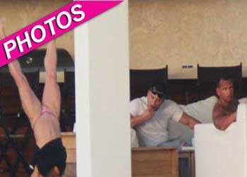 //alex rodriguez muscle woman cartwheel