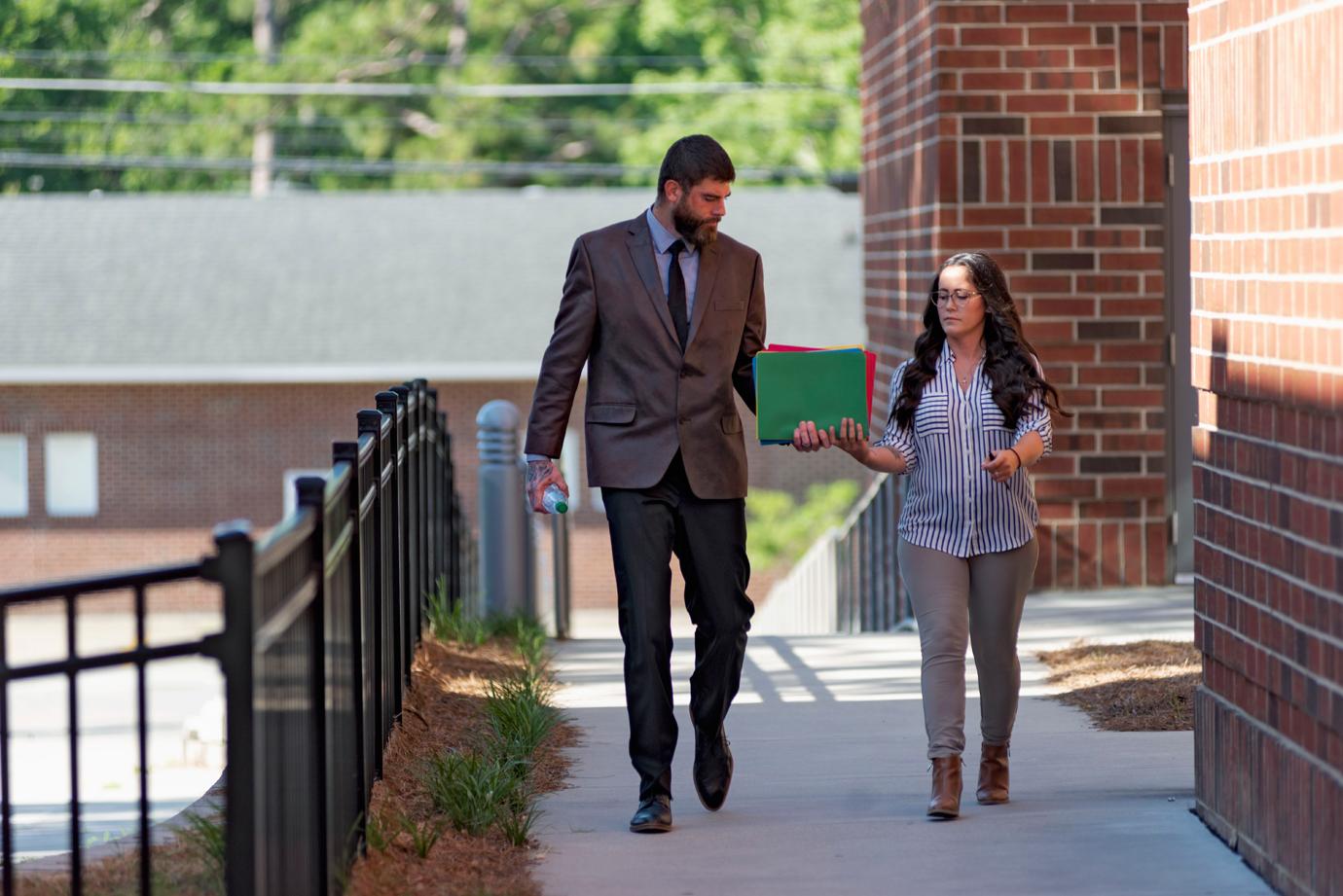 Jenelle Evans and David Eason arrive at court on Tuesday, June 25 without their children yet again.