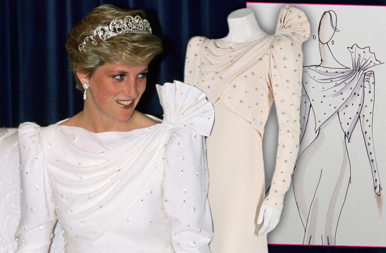 Princess Diana's White Dress To Go For $100K When Sold At ...