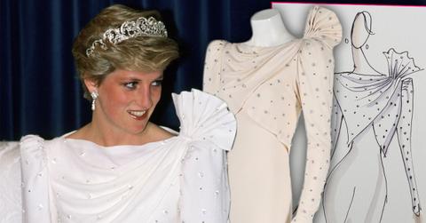 //Princess Diana White Dress Sold Auction pp