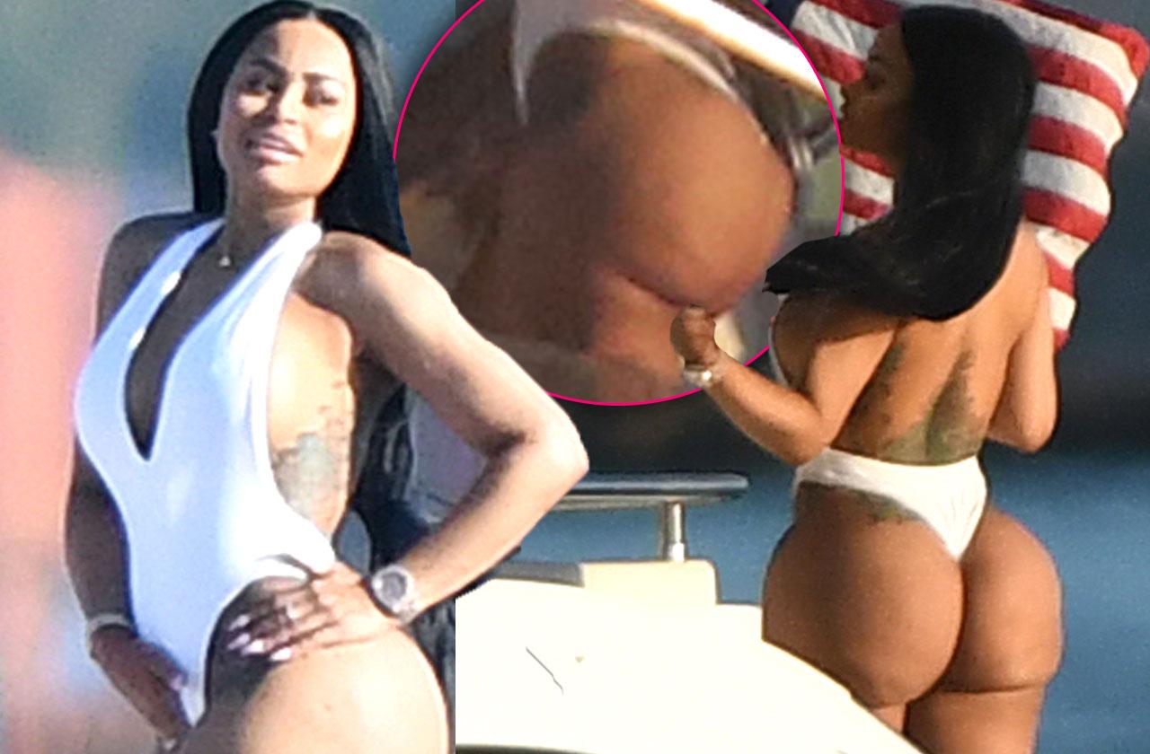 PICS] Blac Chyna Bikini Butt Implants On Yacht In Miami