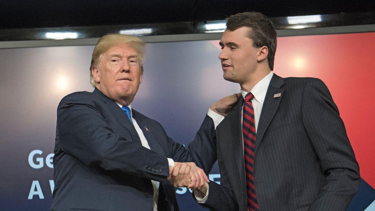 Photo of Donald Trump, Charlie Kirk