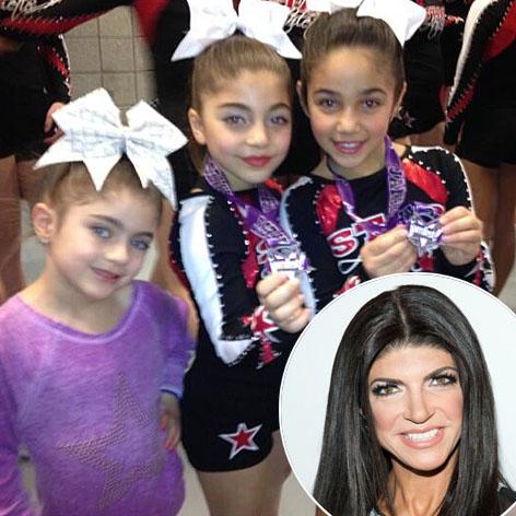 //teresa giudice milania antonia cheerleading square