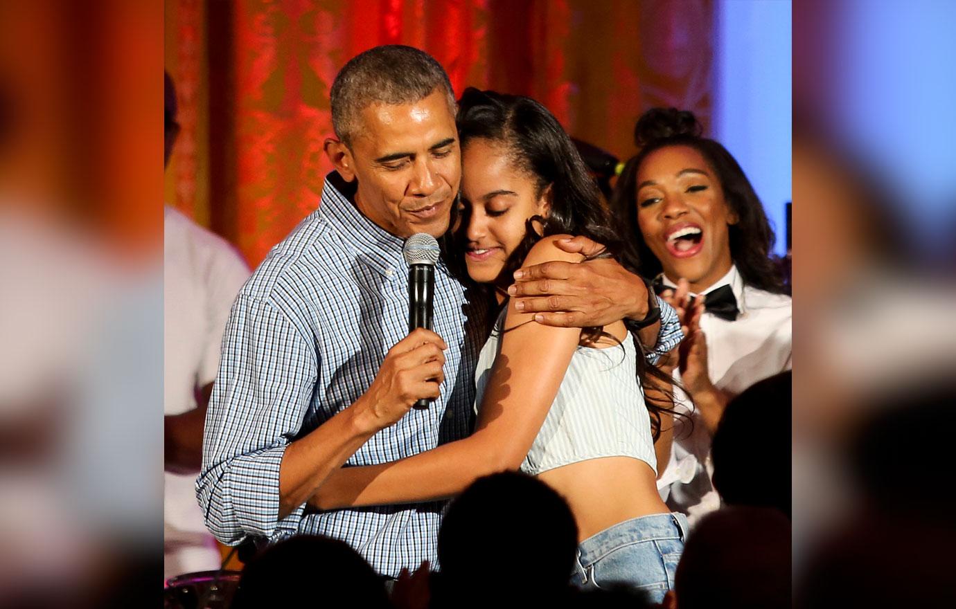 Barack Obama Malia Partying Broadway Dinner NYC