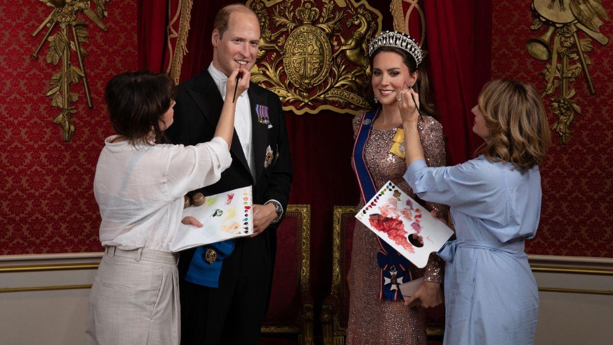 Photo of Prince William and Catherine, Princess of Wales wax figures