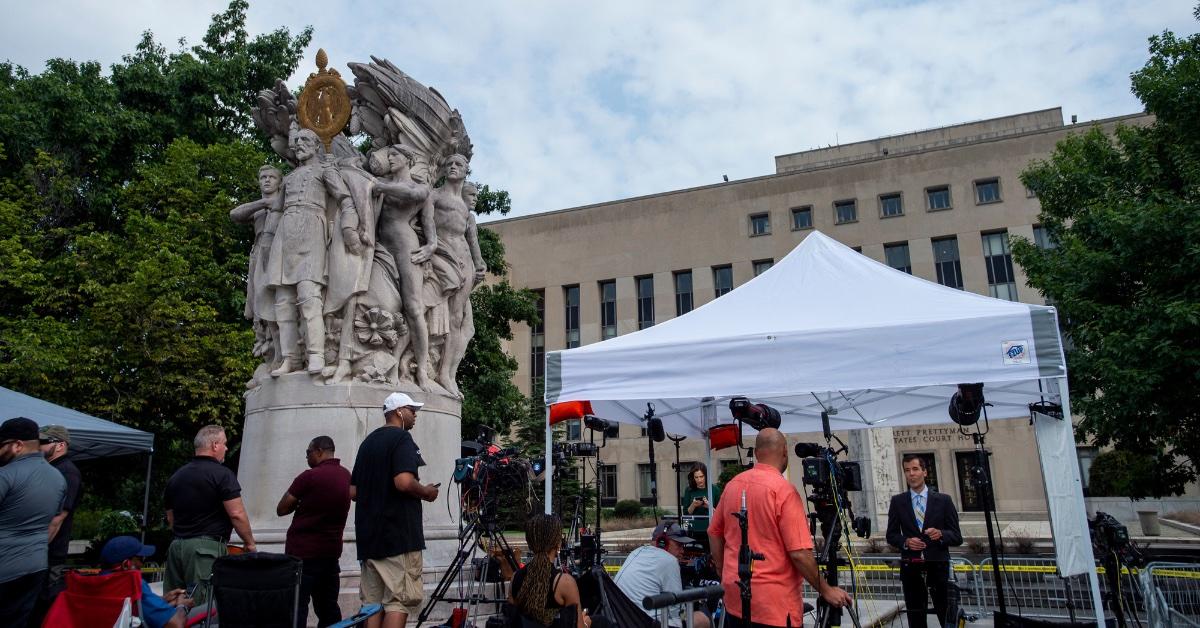 trump supporters not present dc third arraignment cnn reportsscene