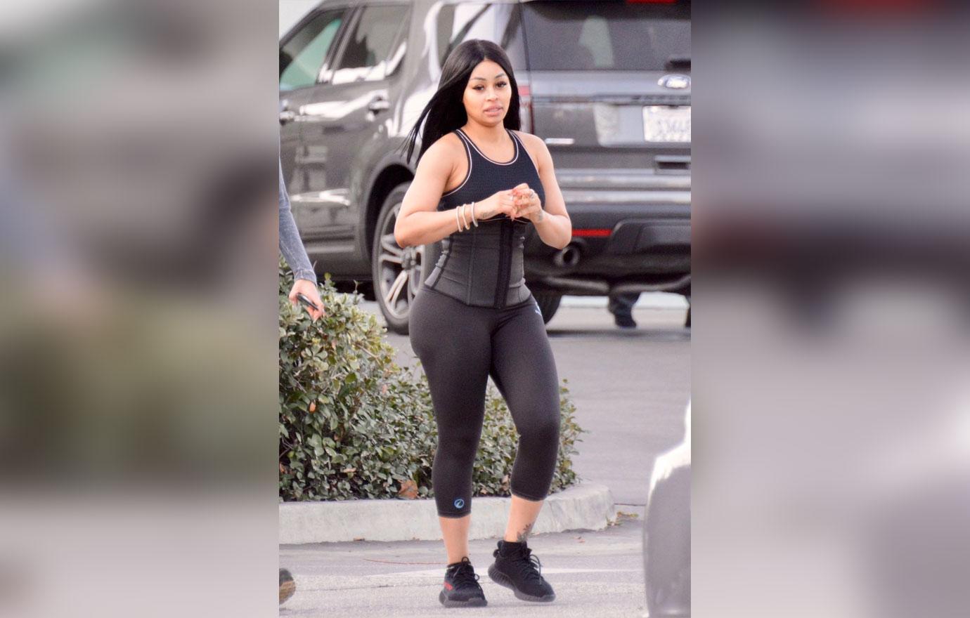 Blac Chyna Waist Trainer Jogging