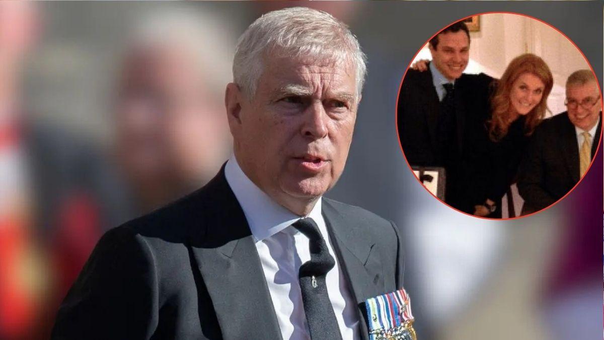 Photo of Andrew Windsor, Sarah Ferguson and David Stern