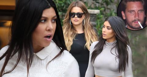 Kourtney Kardashian Confronts Sisters For Drinking Around Scott Disick