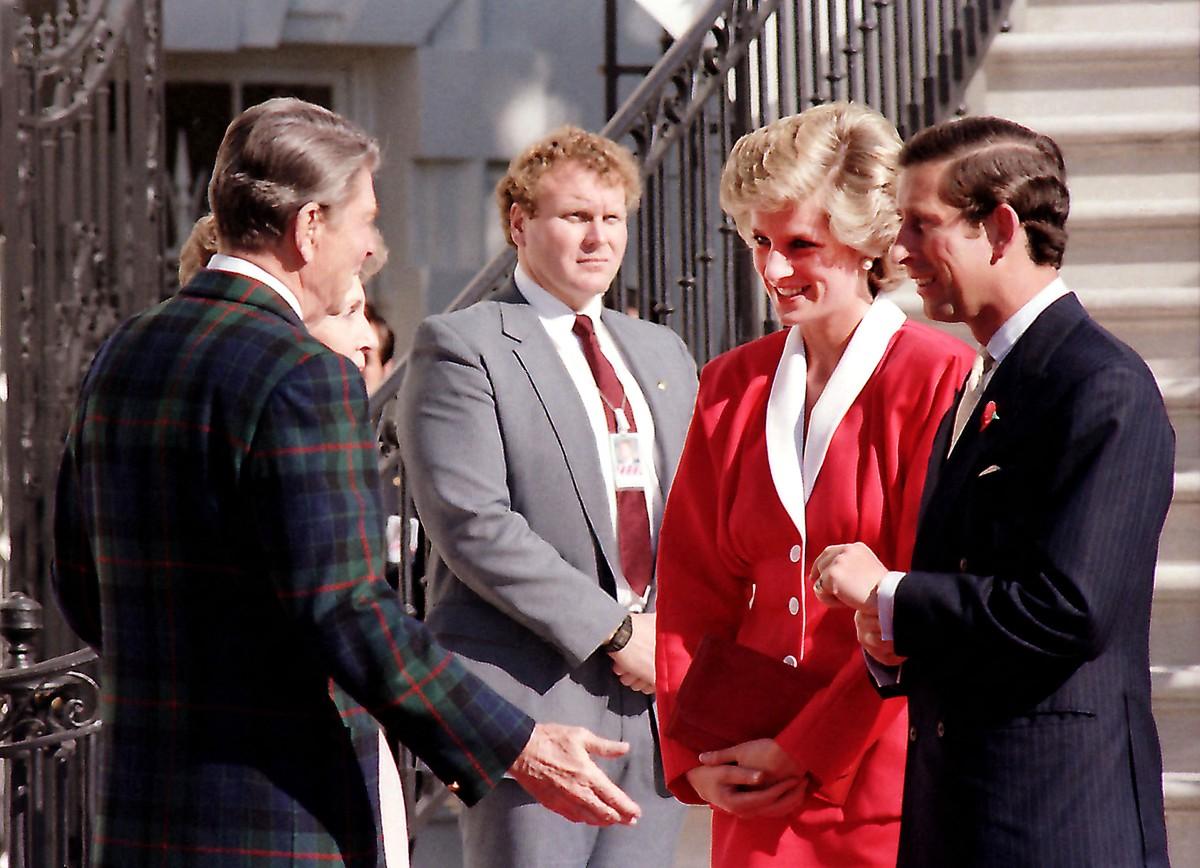 Prince Charles accompanied Diana after the White House affair ended.