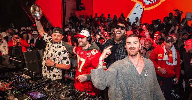 travis kelce taylor swift super bowl afterparty