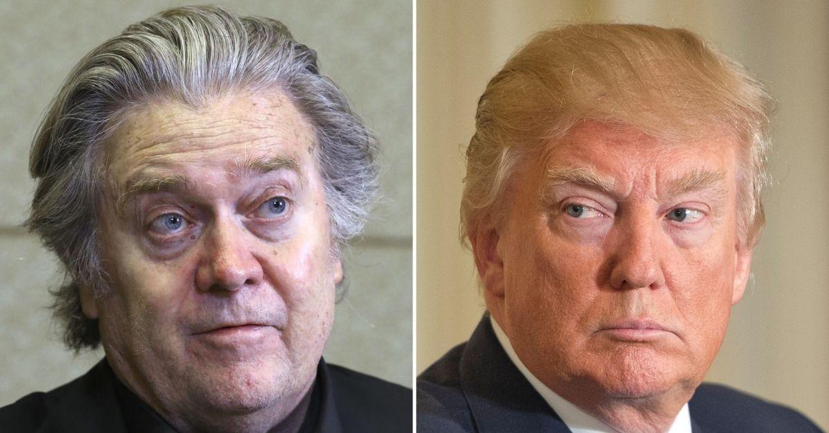 Steve Bannon and Donald Trump composite photo