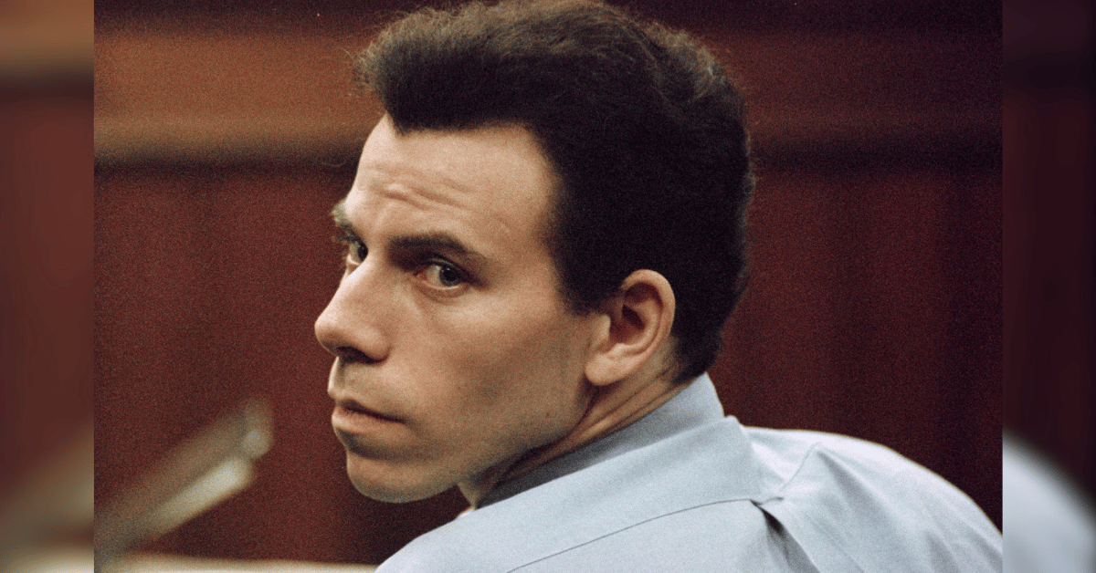 Photo of Erik Menendez at trial 