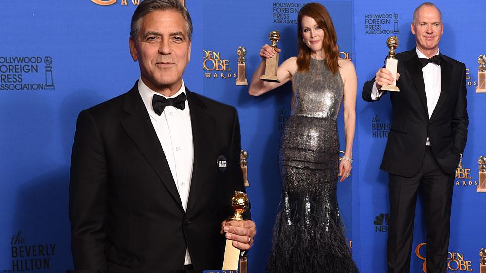 Golden Globes Clooney Winners