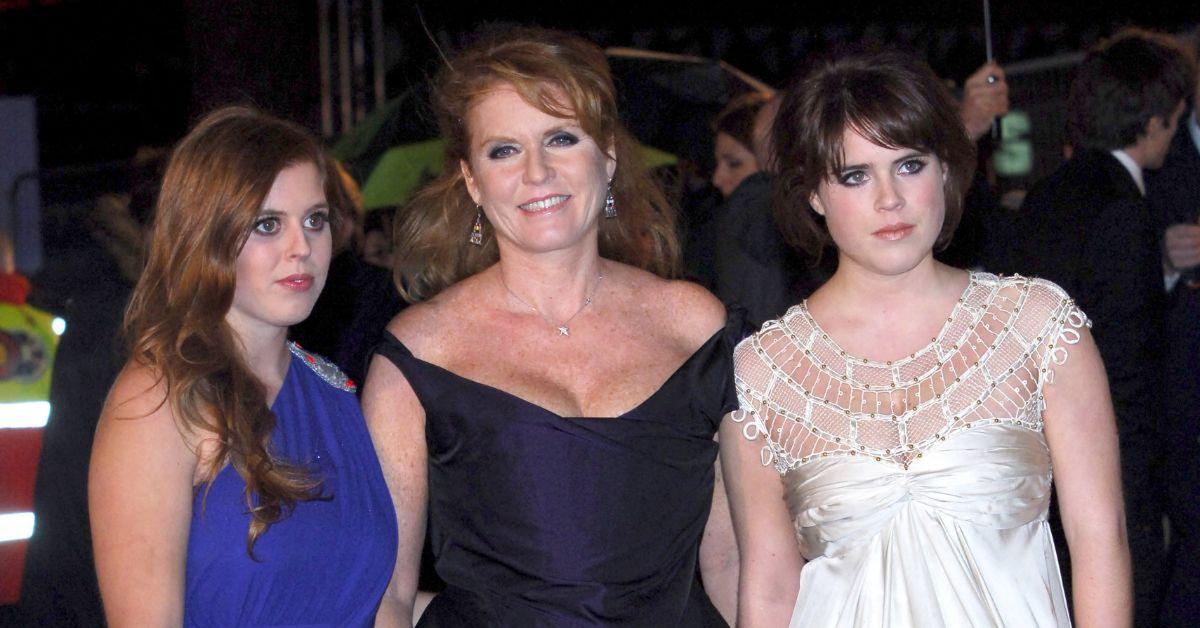 Photo of Sarah Ferguson, Princess Beatrice and Eugenie