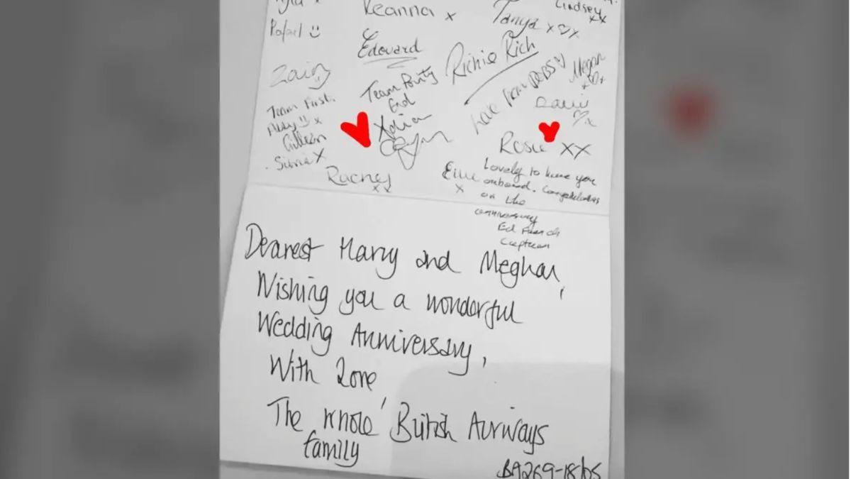 Photo of anniversary card