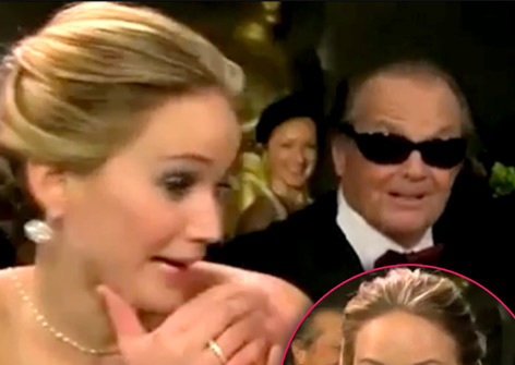 //jack nicholson flirts jennifer lawrence