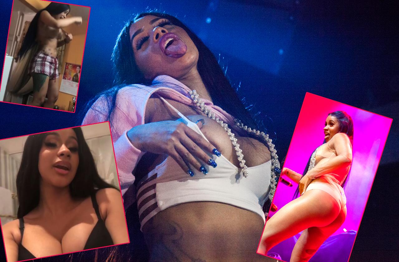 Cardi B nude in videos and photos that leaked baring breasts and butt