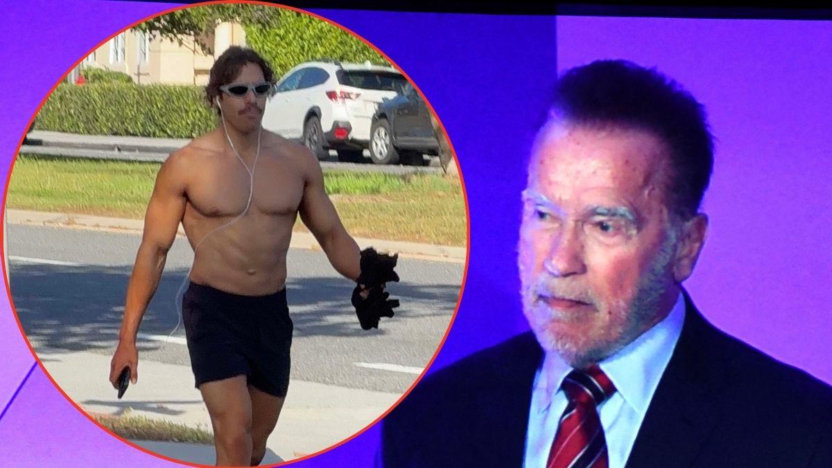 terminator too arnold schwarzenegger son muscle mission