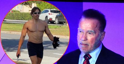 terminator too arnold schwarzenegger son muscle mission