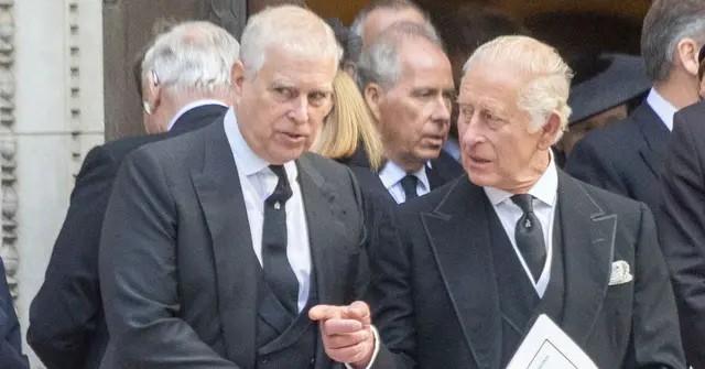 photo of prince andrew and king charles.