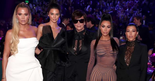 Khloe Kardashian, Kendall Jenner, Kris Jenner, Kim Kardashian and Kourthney Kardashian during the 2018 E! People's Choice Awards held at the Barker Hangar on November 11, 2018