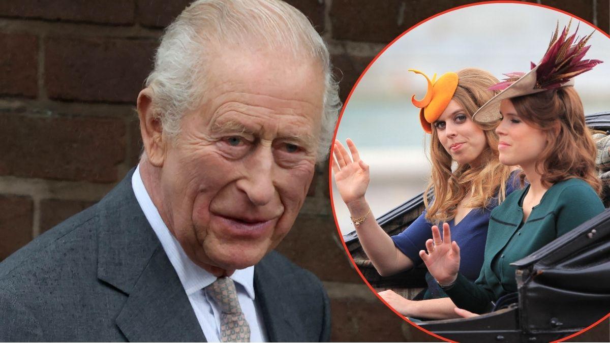 Photo of King Charles, Princesses Beatrice and Eugenie
