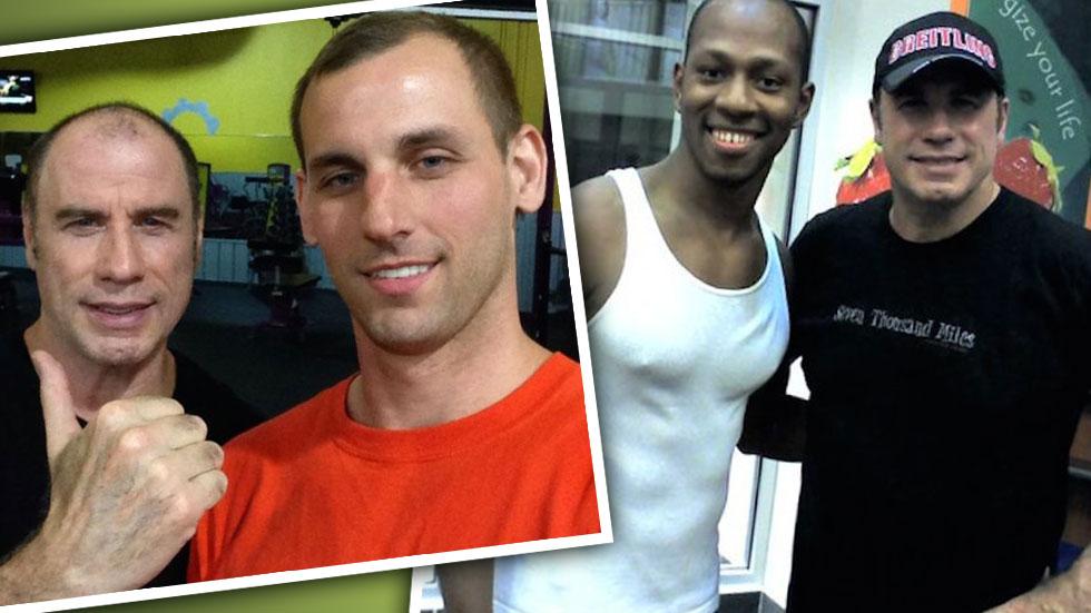 John Travolta Meets Men At The Gym