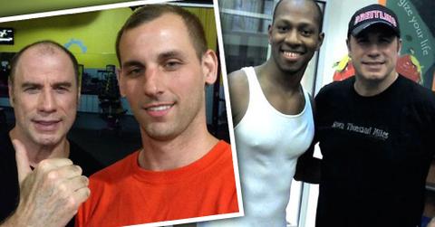 John Travolta Meets Men At The Gym