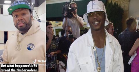 cent trash talks ja rule curse timberwolves halftime show pp