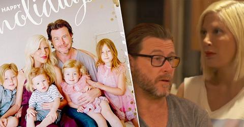 //tori spelling and dean mcdermott and happy holidays card