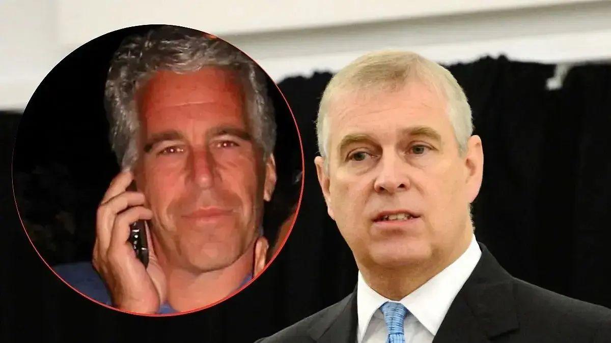 Photo of Jeffrey Epstein and Andrew Windsor