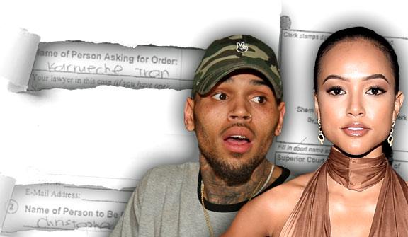 chris brown karrueche tran restraining order death threats