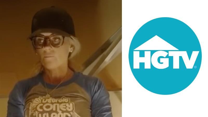 Composite photo of Nicole Curtis and HGTV logo