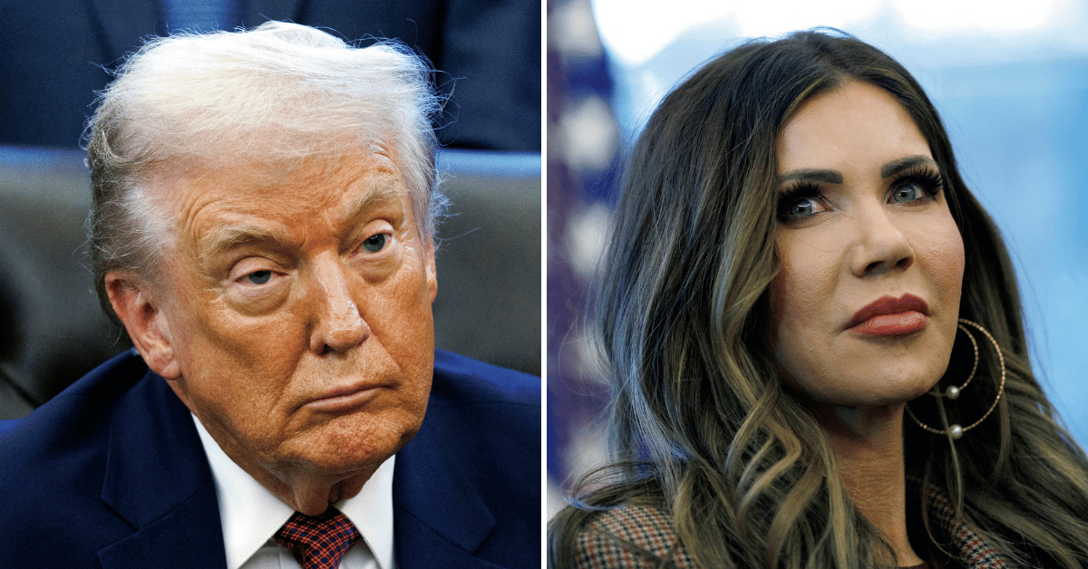 Photo of Donald Trump, Kristi Noem