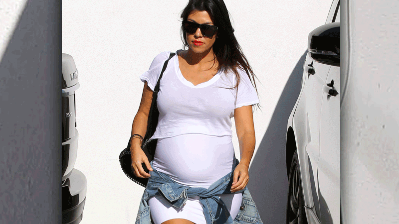 //kourtney kardashian pregnancy style