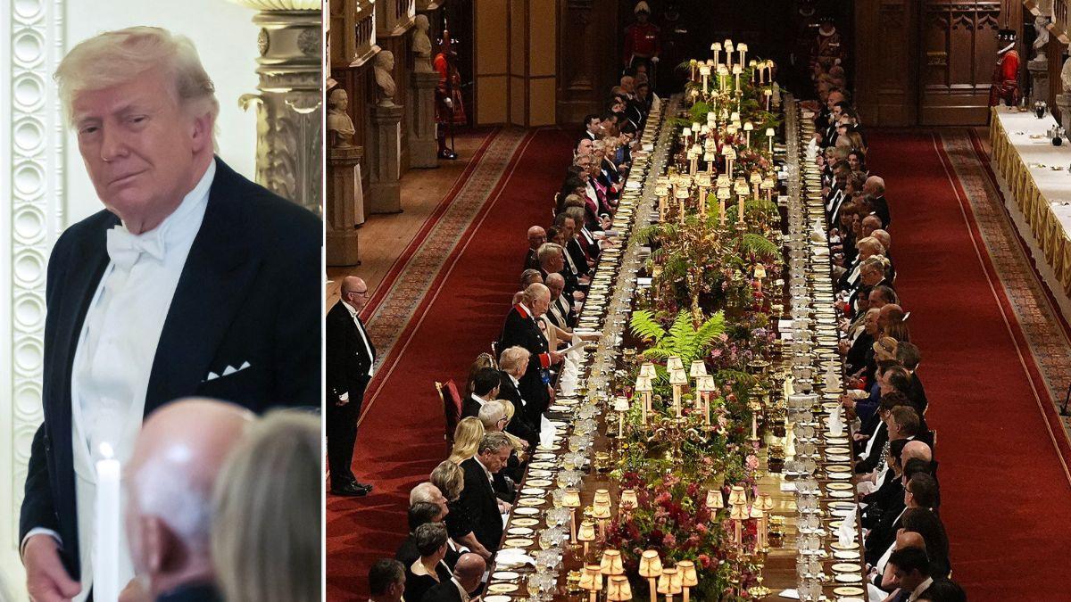 Photo of Donald Trump, Windsor Castle banquet hall