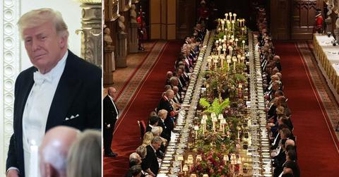 Photo of Donald Trump, Windsor Castle banquet hall