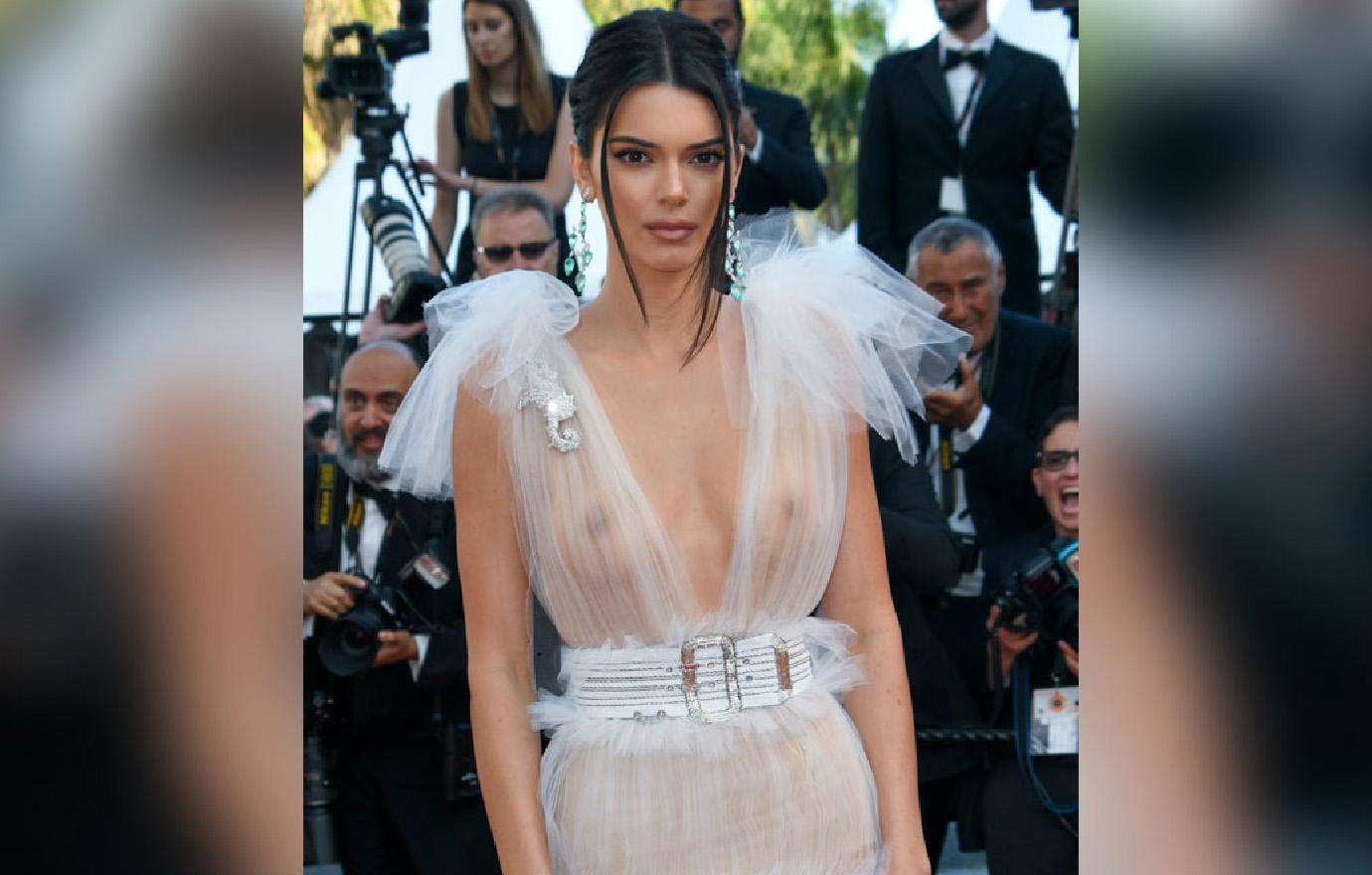 Kendall Jenner Flashes Nipples At Cannes Film Festival