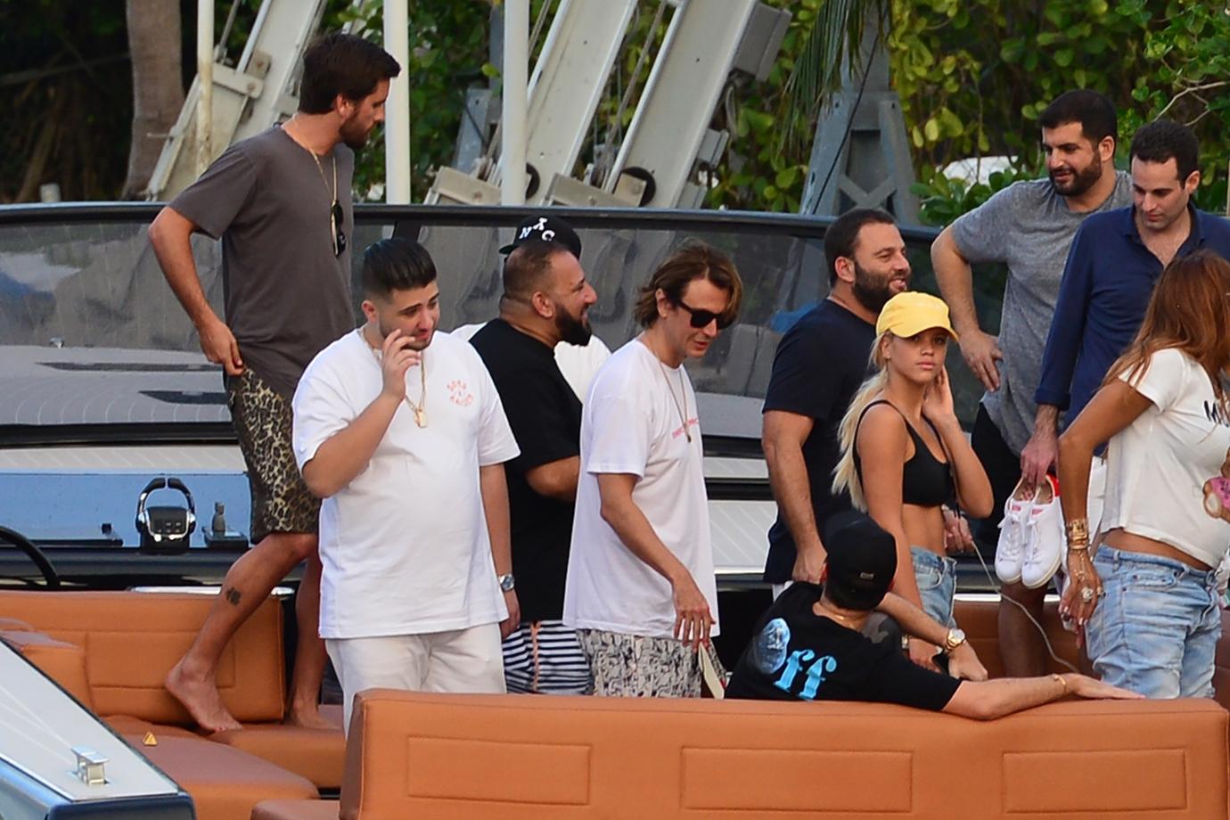 Scott Disick Sophia Richie Boat Miami