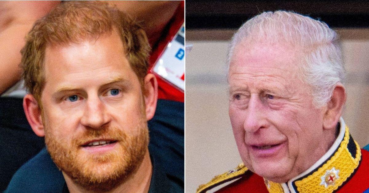 Picture of Prince Harry and King Charles 