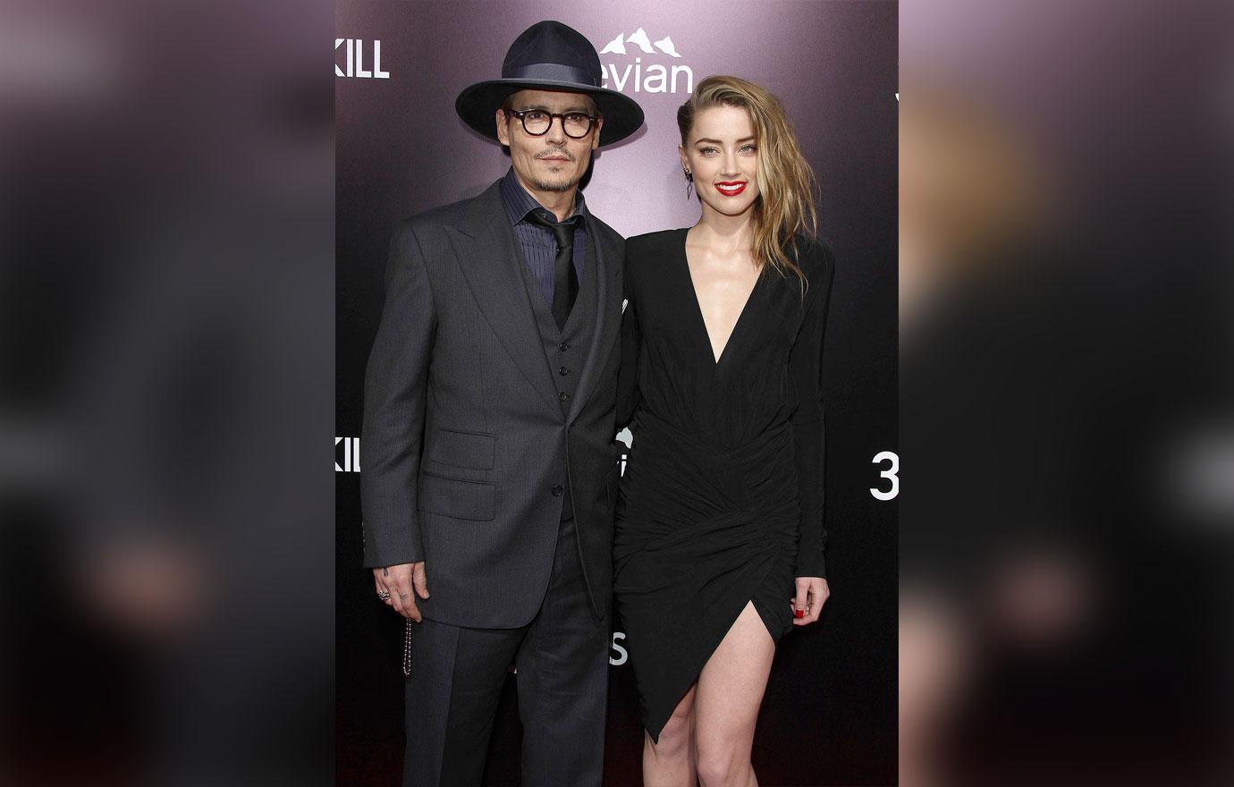 Johnny Depp and Amber Heard before their split